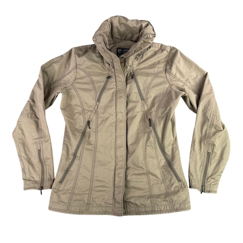 KUHL Projekt Jacket Women Medium Tan Full Zip Lightweight Outdoor 2135